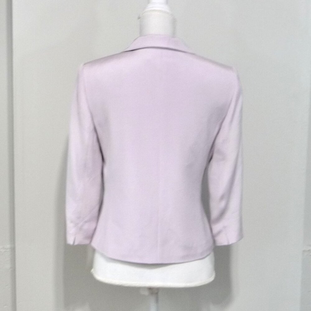 100% SILK SIZE 6P PETITE SOPHISTICATE BLAZER - Picture 3 of 12